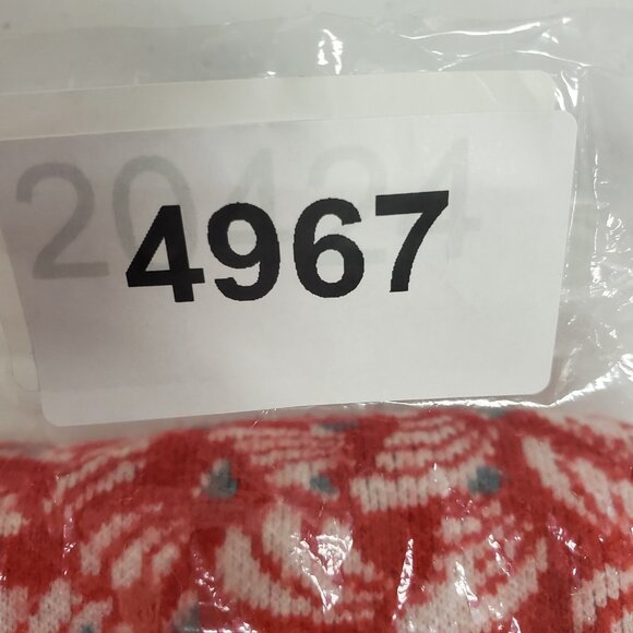 Maeve Anthropologie Womens Oversized Abstract Cropped Sweater Size S Red Boho - Picture 10 of 10